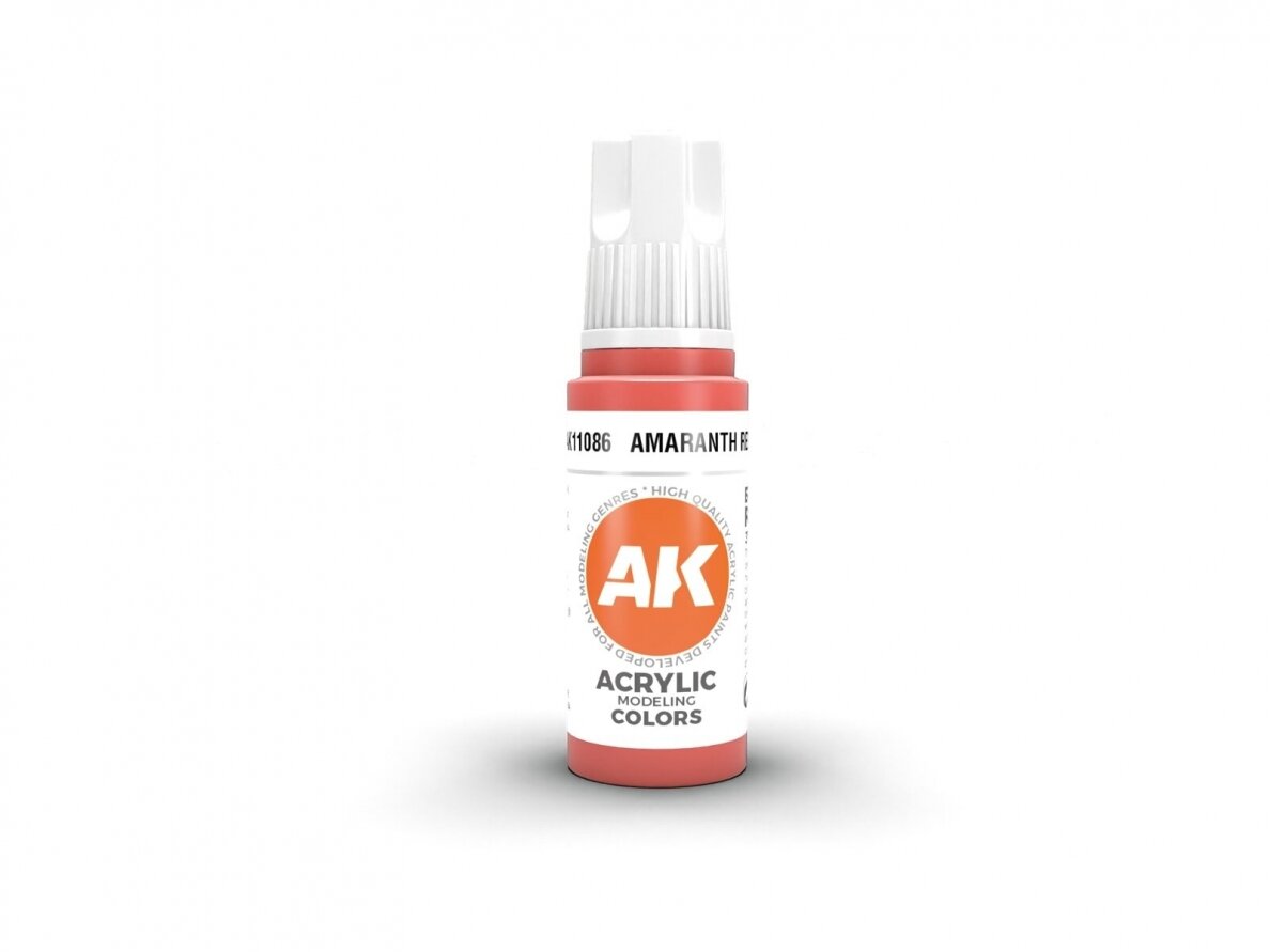 AK Interactive - Amaranth Red - standard 3rd generation Acrylic paint, 17ml, AK11086