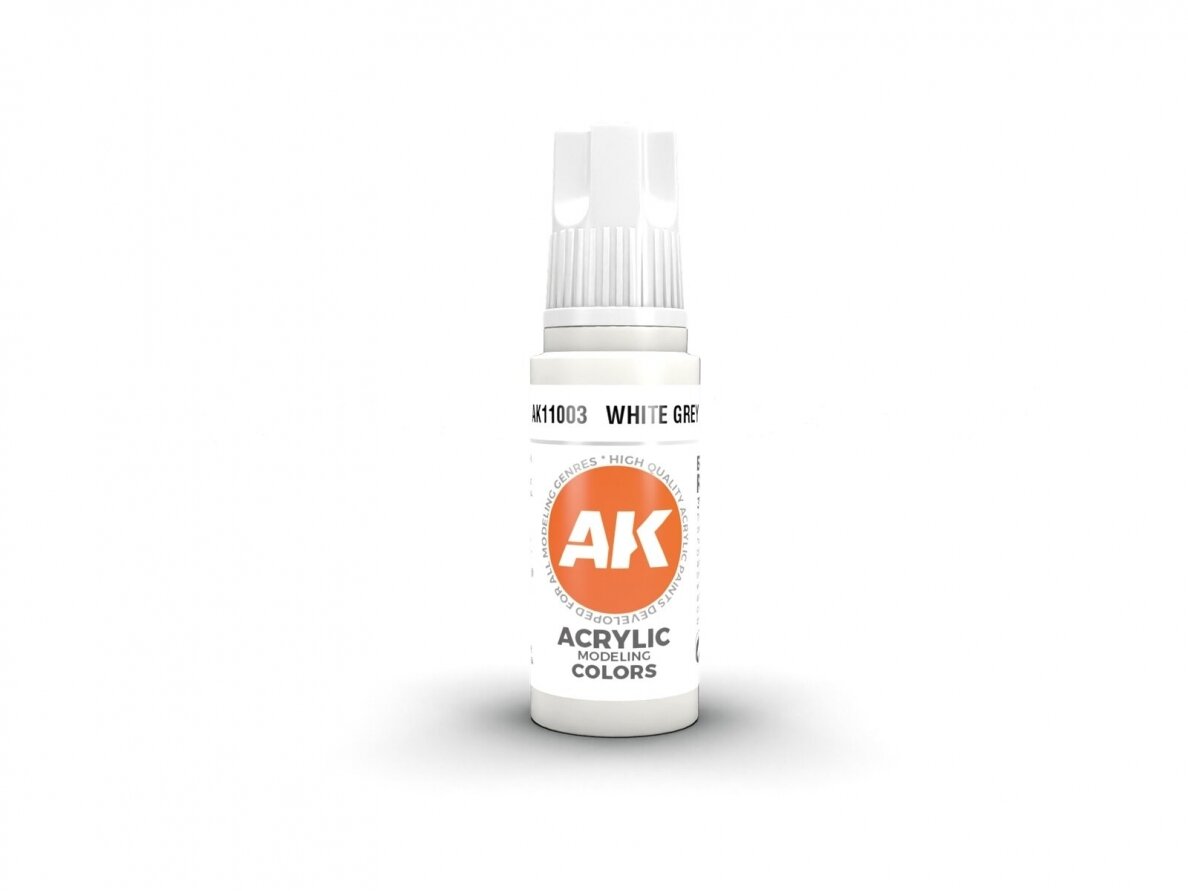 AK Interactive - White Grey - standard 3rd generation Akriliniai dažai, 17ml, AK11003 AK Interactive - White Grey - standard 3rd generation Akriliniai dažai, 17ml, AK11003