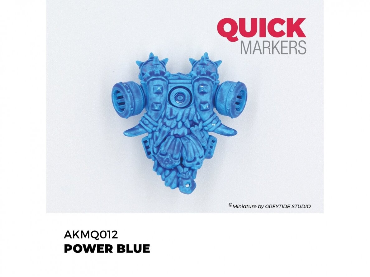 AK Interactive - POWER BLUE - QUICK MARKER (Маркер), AKMQ012 2 AK Interactive - POWER BLUE - QUICK MARKER (Маркер), AKMQ012 2