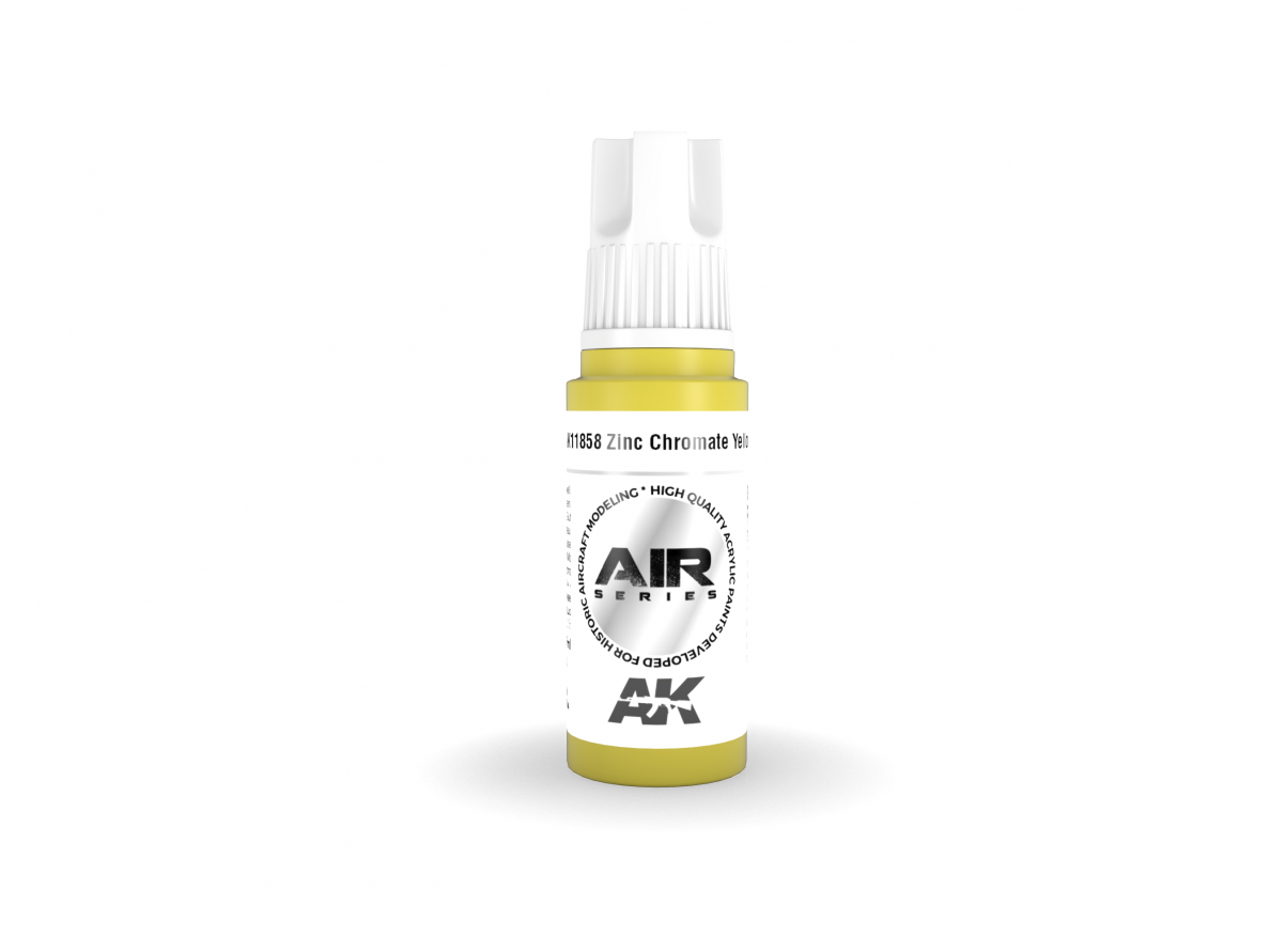 AK Interactive - Zinc Chromate Yellow – AIR 3rd generation Akrüülvärv, 17ml, AK11858 AK Interactive - Zinc Chromate Yellow – AIR 3rd generation Akrüülvärv, 17ml, AK11858