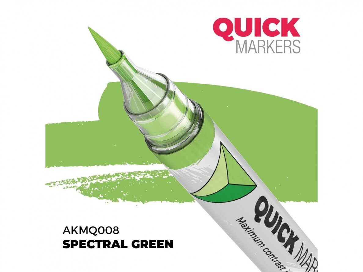 AK Interactive - SPECTRAL GREEN - QUICK MARKER (Маркер), AKMQ008 AK Interactive - SPECTRAL GREEN - QUICK MARKER (Маркер), AKMQ008