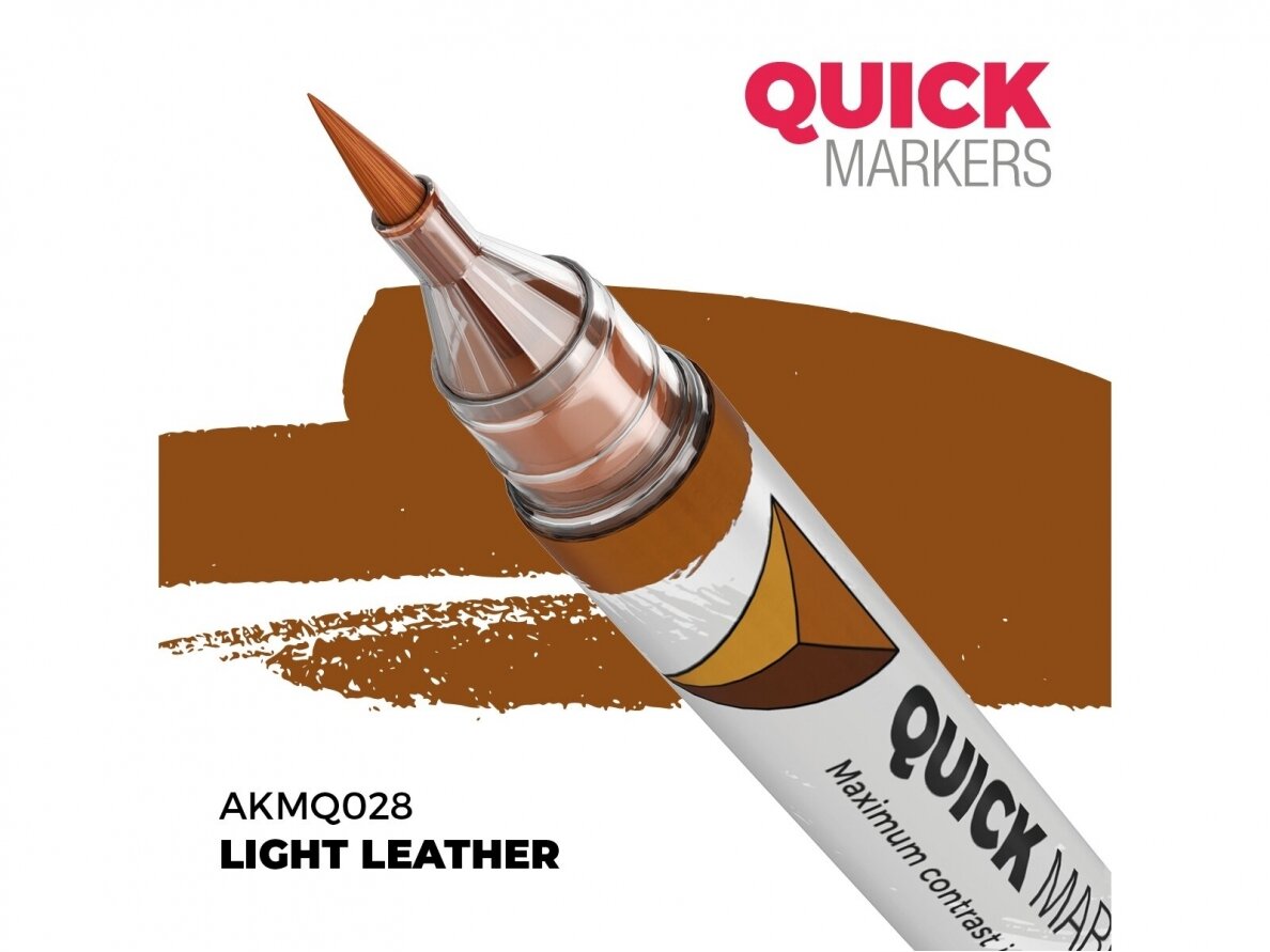 AK Interactive - LIGHT LEATHER - QUICK MARKER (Маркер), AKMQ028 AK Interactive - LIGHT LEATHER - QUICK MARKER (Маркер), AKMQ028