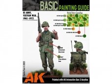 AK Interactive - 3rd generation - Akrilinių dažų rinkinys Vietnam green and camouflage, AK11682