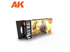 AK Interactive - 3rd generation - Akrilinių dažų rinkinys Vietnam green and camouflage, AK11682