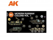 AK Interactive - 3rd generation - Akrils krāsu komplekts Modern Russian Colors Vol 1, AK11662