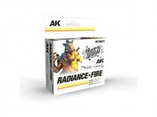 AK Interactive - The Inks - Akrils krāsu komplekts Radiance and Fire Colors, AK16024