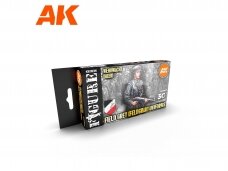 AK Interactive - 3rd generation - Akrils krāsu komplekts Wehrmacht Heer Field Grey (Feldgrau) Uniforms, AK11627