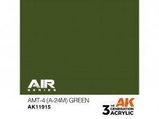 AK Interactive -AMT-4 (A-24m) Green – AIR 3rd generation Akriliniai dažai, 17ml, AK11915 AK Interactive -AMT-4 (A-24m) Green – AIR 3rd generation Akriliniai dažai, 17ml, AK11915