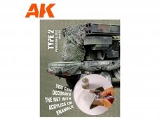 AK Interactive - Camouflage net personalized White type 2, 1/35, AK8063