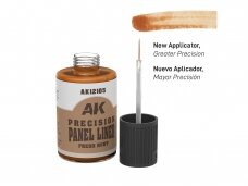 AK Interactive - Fresh Rust Precision Panel Liner – Novecošanas līdzeklis, 30ml, AK12105