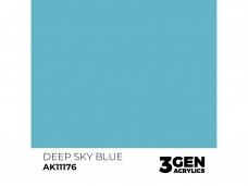 AK Interactive - Deep Sky Blue - standard 3rd generation Acrylic paint, 17ml, AK11176