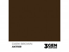AK Interactive - Dark Brown - standard 3rd generation Acrylic paint, 17ml, AK11109