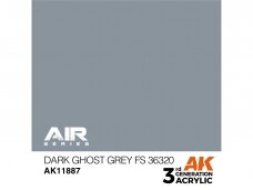 AK Interactive - Dark Ghost Grey FS 36320 – AIR 3rd generation Акриловые краски, 17ml, AK11887 AK Interactive - Dark Ghost Grey FS 36320 – AIR 3rd generation Акриловые краски, 17ml, AK11887