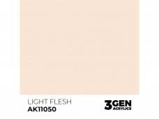 AK Interactive - Light Flesh - standard 3rd generation Akrila krāsas, 17ml, AK11050 AK Interactive - Light Flesh - standard 3rd generation Akrila krāsas, 17ml, AK11050