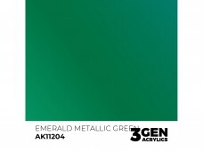 AK Interactive - Emerald Metallic Green - standard 3rd generation Akriliniai dažai, 17ml, AK11204 AK Interactive - Emerald Metallic Green - standard 3rd generation Akriliniai dažai, 17ml, AK11204