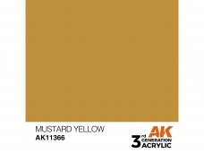 AK Interactive - Mustard Yellow – AFV 3rd generation Akrila krāsas, 17ml, AK11366 AK Interactive - Mustard Yellow – AFV 3rd generation Akrila krāsas, 17ml, AK11366