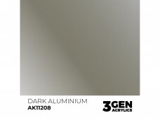 AK Interactive - Dark Aluminium - standard 3rd generation Acrylic paint, 17ml, AK11208 AK Interactive - Dark Aluminium - standard 3rd generation Acrylic paint, 17ml, AK11208