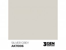 AK Interactive - Silver Grey - standard 3rd generation Akrila krāsas, 17ml, AK11006