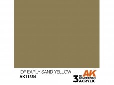 AK Interactive - IDF Early Sand Yellow – AFV 3rd generation Akrila krāsas, 17ml, AK11354 AK Interactive - IDF Early Sand Yellow – AFV 3rd generation Akrila krāsas, 17ml, AK11354