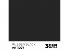 AK Interactive - Rubber Black - standard 3rd generation Akrila krāsas, 17ml, AK11027 AK Interactive - Rubber Black - standard 3rd generation Akrila krāsas, 17ml, AK11027