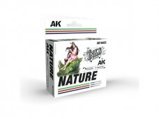 AK Interactive - The Inks - Akrils krāsu komplekts Nature Colors, AK16025