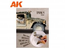 AK Interactive - Camouflage Net Sand TYPE 1, 1/35, AK8060