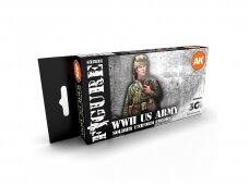 AK Interactive - WW2 US Army - 3rd generation - Akrils krāsu komplekts, AK11634