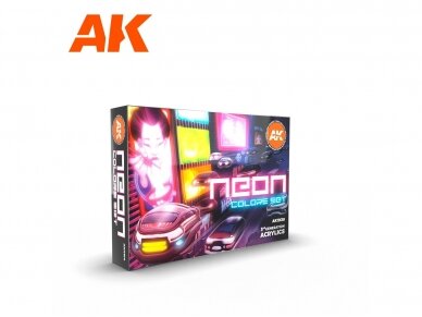 AK Interactive - 3rd generation - Aкрил набор красок Neon Colors, AK11610