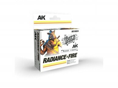 AK Interactive - The Inks - Akrils krāsu komplekts Radiance and Fire Colors, AK16024