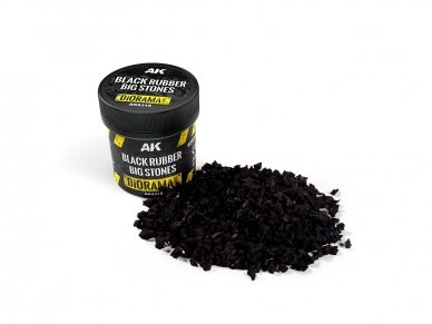 AK Interactive - Black Rubber Big Stones, AK8315 AK Interactive - Black Rubber Big Stones, AK8315
