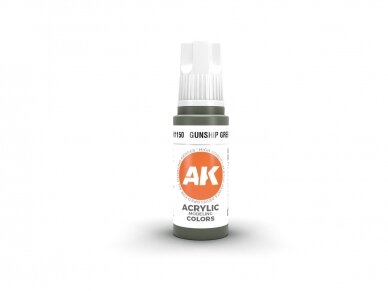 AK Interactive - Gunship Green - standard 3rd generation Akrüülvärv, 17ml, AK11150 AK Interactive - Gunship Green - standard 3rd generation Akrüülvärv, 17ml, AK11150