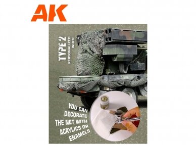 AK Interactive - Camouflage net personalized White type 2, 1/35, AK8063 2