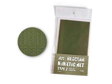 AK Interactive - Camouflage net Field Green Type 2, 1/35, AK8067 AK Interactive - Camouflage net Field Green Type 2, 1/35, AK8067