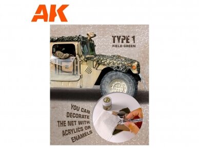 AK Interactive - Camouflage net Field Green Type 1, 1/35, AK8066 2