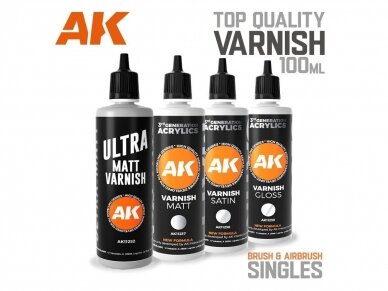 AK Interactive - VARNISH SATIN – 3rd generation poolläik-lakk, 100ml, AK11238 1 AK Interactive - VARNISH SATIN – 3rd generation poolläik-lakk, 100ml, AK11238 1