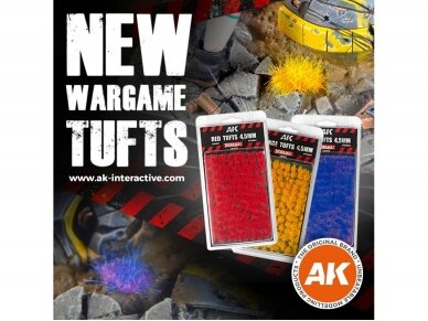 AK Interactive - Yellow Fantasy Tufts 2mm, AK8267 4 AK Interactive - Yellow Fantasy Tufts 2mm, AK8267 4