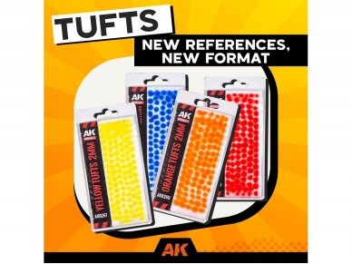 AK Interactive - Yellow Fantasy Tufts 2mm, AK8267 3