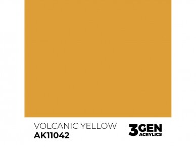 AK Interactive - Volcanic Yellow - standard 3rd generation Акриловые краски, 17ml, AK11042 1 AK Interactive - Volcanic Yellow - standard 3rd generation Акриловые краски, 17ml, AK11042 1