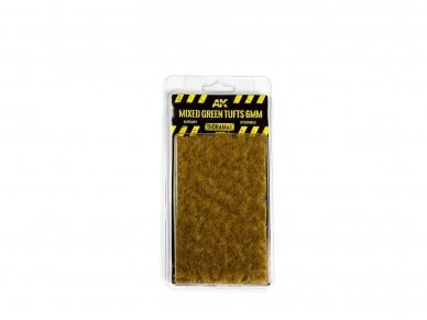 AK Interactive - MIXED GREEN TUFTS 6MM, AK8119