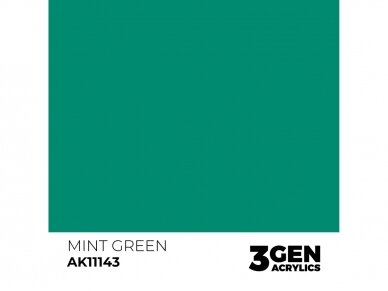 AK Interactive - Mint Green - standard 3rd generation Acrylic paint, 17ml, AK11143 1 AK Interactive - Mint Green - standard 3rd generation Acrylic paint, 17ml, AK11143 1
