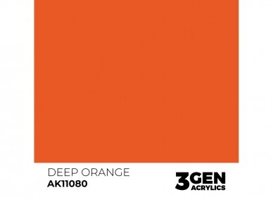 AK Interactive - Deep Orange - standard 3rd generation Акриловые краски, 17ml, AK11080 1
