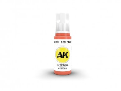 AK Interactive - Deep Orange - standard 3rd generation Acrylic paint, 17ml, AK11080 AK Interactive - Deep Orange - standard 3rd generation Acrylic paint, 17ml, AK11080