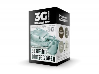 AK Interactive - German Panzer Grey Modulation Set - 3rd generation - Akrüül värvikomplekt, AK11642 AK Interactive - German Panzer Grey Modulation Set - 3rd generation - Akrüül värvikomplekt, AK11642