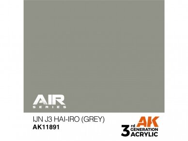 AK Interactive - IJN J3 Hai-iro (Grey) – AIR 3rd generation Акриловые краски, 17ml, AK11891 1 AK Interactive - IJN J3 Hai-iro (Grey) – AIR 3rd generation Акриловые краски, 17ml, AK11891 1