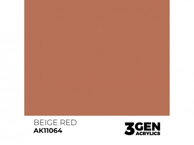 AK Interactive - Beige Red - standard 3rd generation Acrylic paint, 17ml, AK11064 1