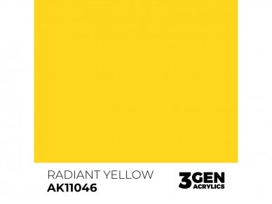 AK Interactive - Radiant Yellow - standard 3rd generation Akrüülvärv, 17ml, AK11046 1 AK Interactive - Radiant Yellow - standard 3rd generation Akrüülvärv, 17ml, AK11046 1