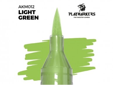 AK Interactive - LIGHT GREEN – PLAYMARKER (Marķieris), AKM012 1