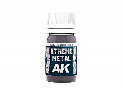 AK Interactive - METALLIC PURPLE XTREME METAL Emaliniai dažai, 30ml, AK674 1