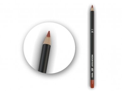 AK Interactive - Medium Rust Weathering Pencil (pliiats), AK10012 1 AK Interactive - Medium Rust Weathering Pencil (pliiats), AK10012 1