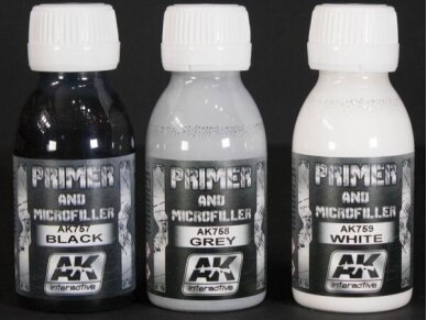 AK Interactive - GREY PRIMER AND MICROFILLER (серый грунт и микрофиллер), 100ml, AK758 2